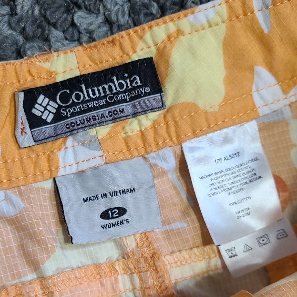 Columbia Orange and Yellow Patterned‎ Skirt - Picture 7 of 14